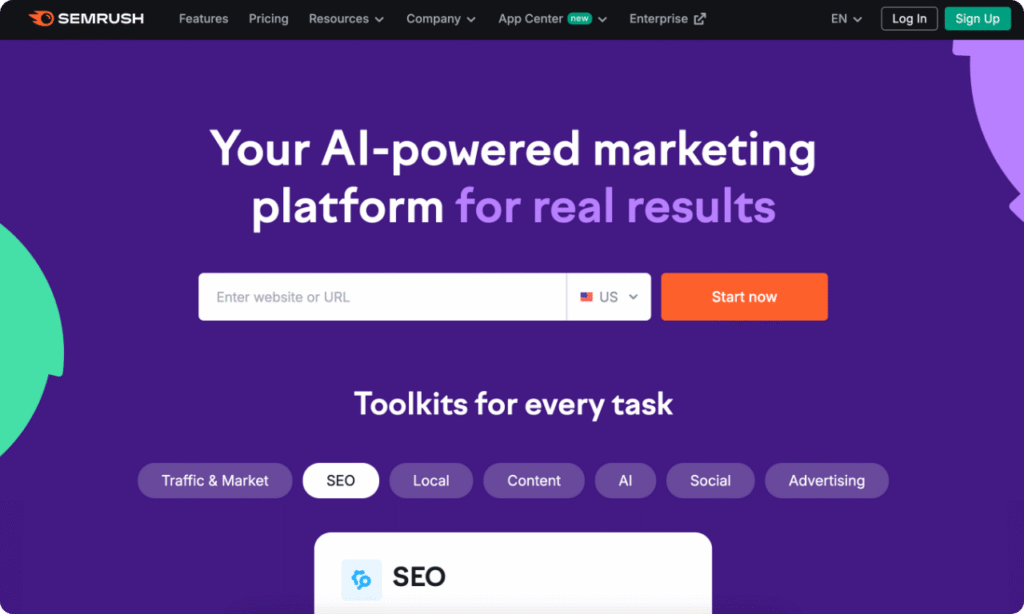 SEMrush Website