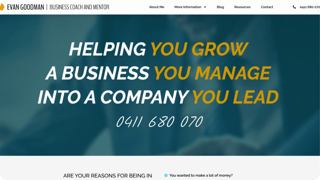 evangoodman business coach