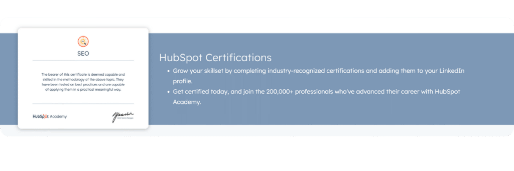 HubSpot SEO Certification