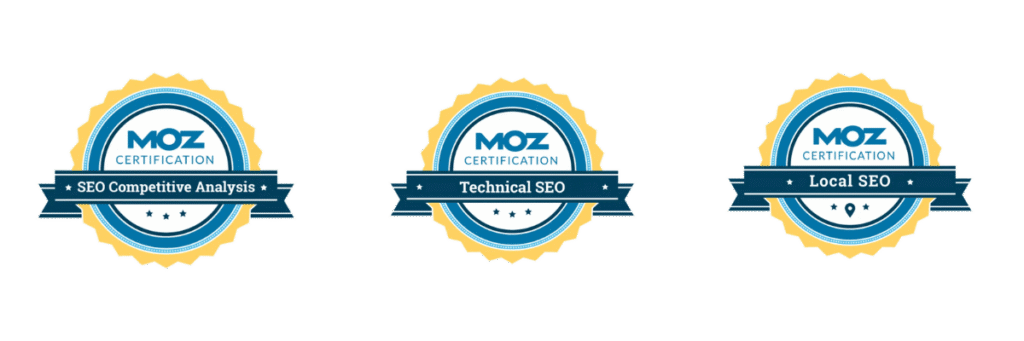 MOZ SEO certification