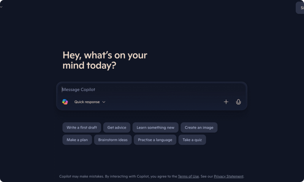 Microsoft Co Pilot AI