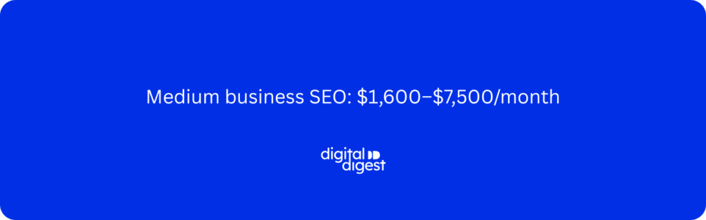 Medium business SEO Cost