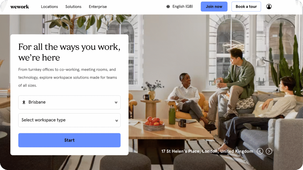 Wework co working space